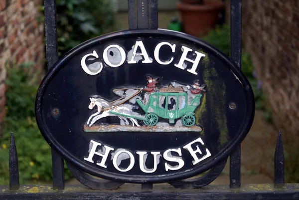 Coach house sign — Stock Photo, Image