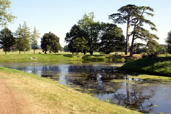 Croome Park lake in Worcester, England — Stock Photo, Image