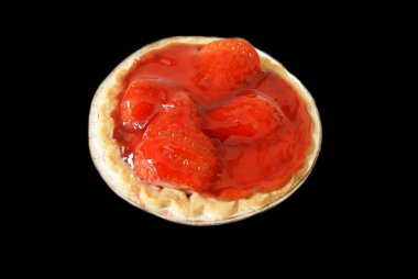çilek meyve ve reçel ile shortcrust pasta tart
