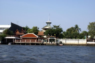 Chao Phraya nehir Bangkok, Tayland, Asya