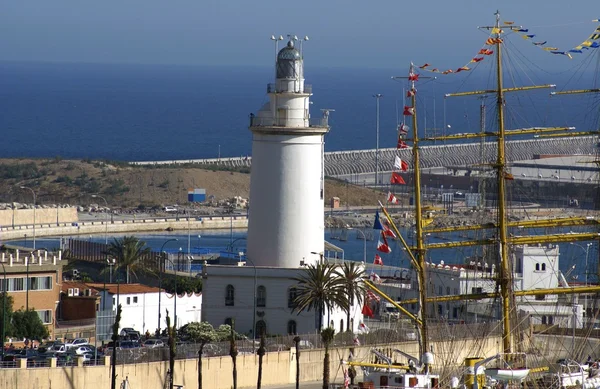 O porto de Málaga — Fotografia de Stock