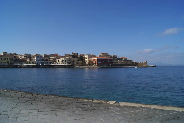 Porto veneziano ou porto de Chania em Creta, Grécia, Europa — Fotografia de Stock