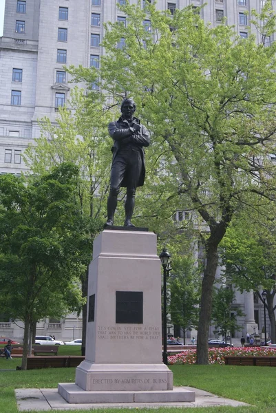 Robert Burns Memorial em Montreal, Quebec, Canadá — Fotografia de Stock