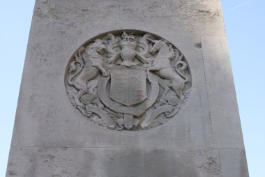 arması. sütun ayrıntılarını, Londra, İngiltere