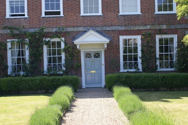 Entrance with a porch — Stock Photo, Image