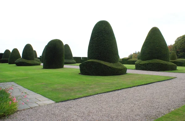 Jardín del castillo de Chirk en Inglaterra — Foto de Stock