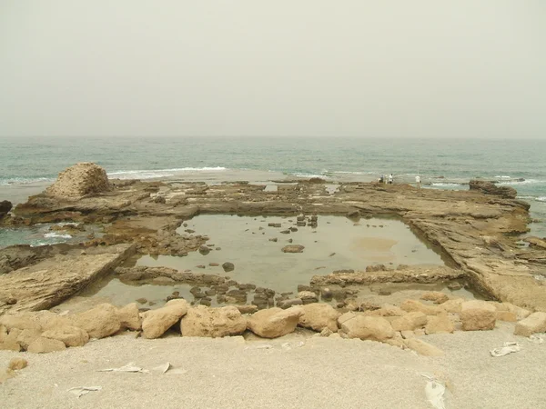 Les ruines romaines de Césarée Maritima en Israël — Photo