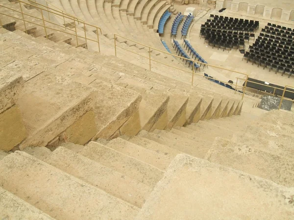 Римский театр руины Кесарии Маритимы в Израиле — стоковое фото