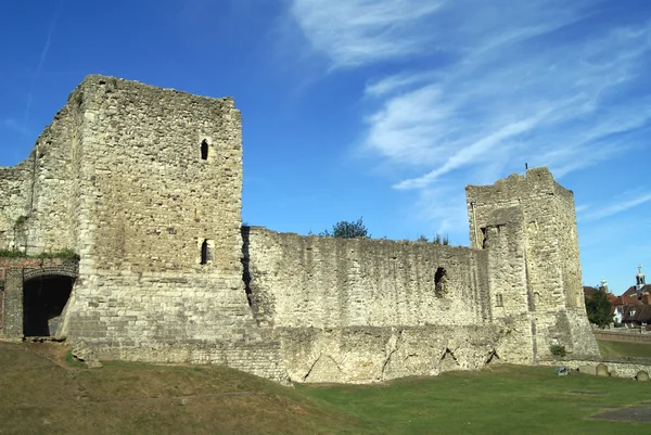 在肯特郡，英格兰的罗切斯特城堡详细信息 — 图库照片