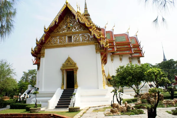 Replica van een paleis in oude Siam, Bangkok, Thailand — Stockfoto