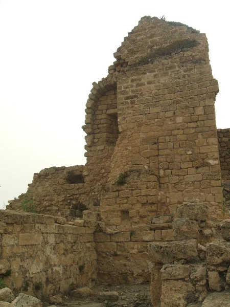 Римських руїн у Кесарії Maritima в Ізраїлі — стокове фото