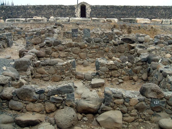 Ruinas de Cafarnaúm en Israel — Foto de Stock