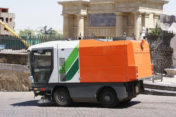 Street sweeper. street cleaner — Stock Photo, Image