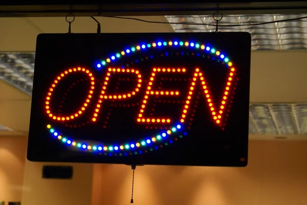 Open neon sign — Stock Photo, Image