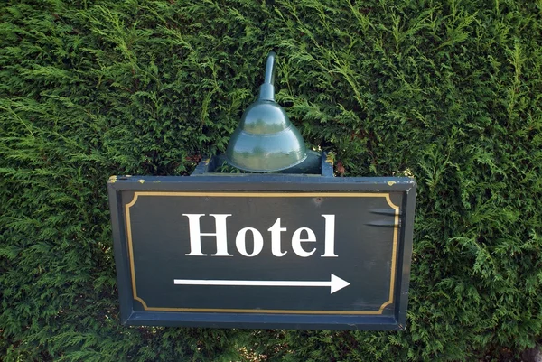 ホテルのサイン。ホテル — ストック写真