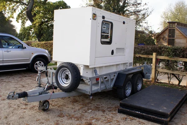 Diesel mobiele generator op een aanhangwagen — Stockfoto