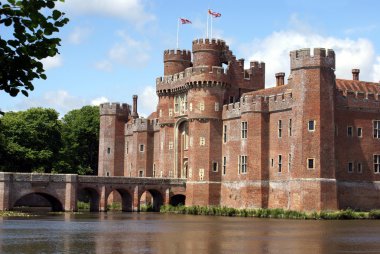 Herstmonceux Castle in England clipart
