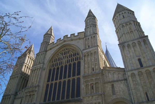 Facciata della Cattedrale di Rochester — Foto Stock