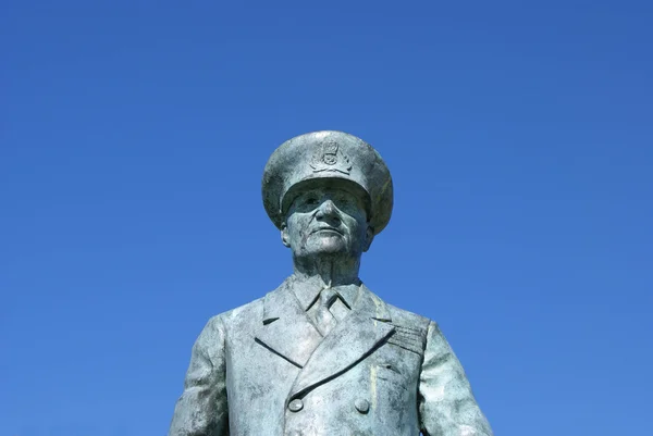 Estátua do Almirante Ramsay no Castelo de Dover, Inglaterra — Fotografia de Stock