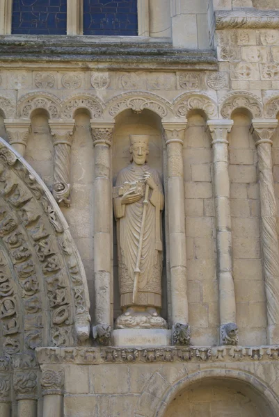 Rochester Cattedrale dettagli facciata — Foto Stock