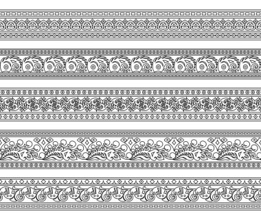Soyut etnik doğada kusursuz çizgiler oluşturuldu