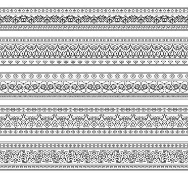 Soyut etnik doğada kusursuz çizgiler oluşturuldu