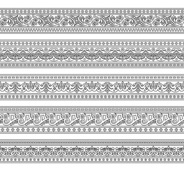Soyut etnik doğada kusursuz çizgiler oluşturuldu
