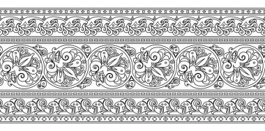 Vektör etnik el süslemeli arkaplan