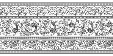 Vektör etnik el süslemeli arkaplan