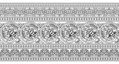 Vektör etnik el süslemeli arkaplan