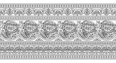 Vektör etnik el süslemeli arkaplan