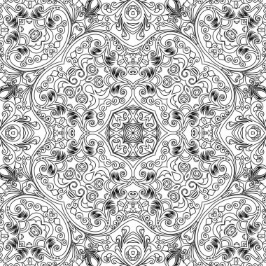 Vektör soyut etnik doğa süslemeli arka plan