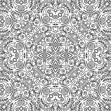 Vektör soyut etnik doğa süslemeli arka plan