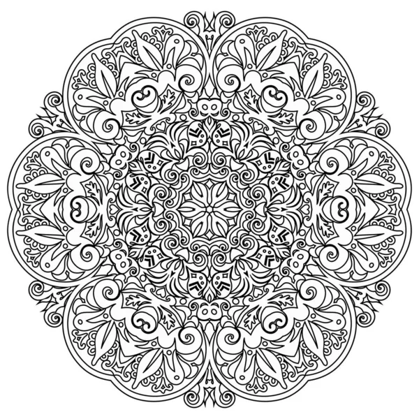 Illustration ornementale florale abstraite vectorielle — Image vectorielle