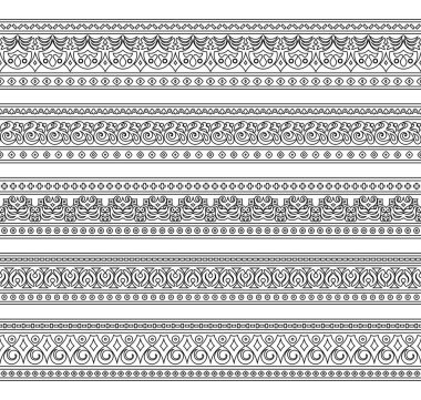 Soyut etnik doğada kusursuz çizgiler oluşturuldu