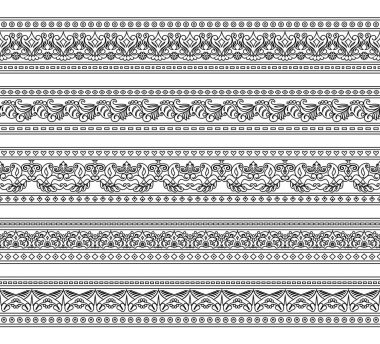 Soyut etnik doğada kusursuz çizgiler oluşturuldu