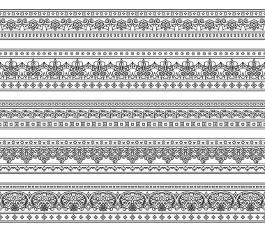 Soyut etnik doğada kusursuz çizgiler oluşturuldu