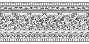 Vektör etnik el süslemeli arkaplan