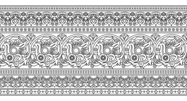 Vektör etnik el süslemeli arkaplan