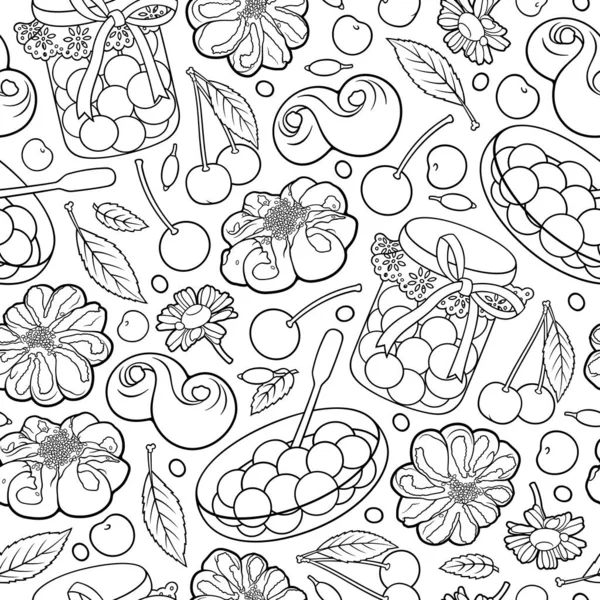 Komik tatlılar ve tatlılar, ekmekler ve böğürtlenler.