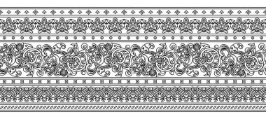 Vektör etnik el süslemeli arkaplan