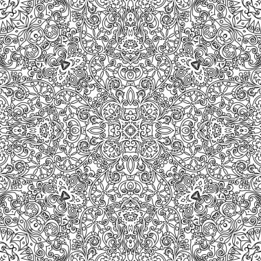 Vektör soyut etnik doğa süslemeli arka plan