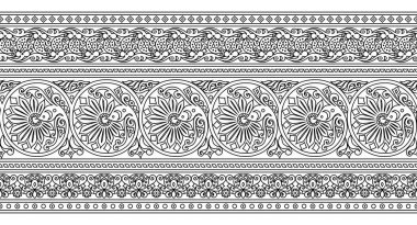 Vektör etnik el süslemeli arkaplan