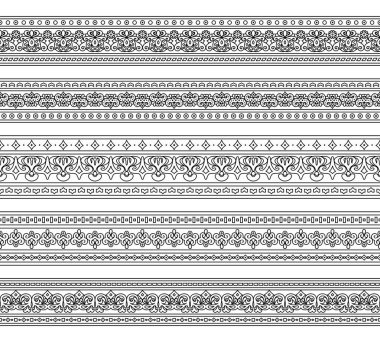 Soyut etnik doğada kusursuz çizgiler oluşturuldu