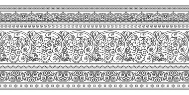 Vektör etnik el süslemeli arkaplan