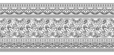 Vektör etnik el süslemeli arkaplan