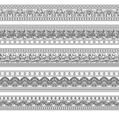 Soyut etnik doğada kusursuz çizgiler oluşturuldu