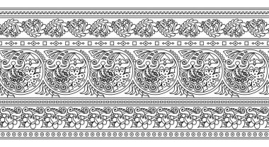 Vektör etnik el süslemeli arkaplan