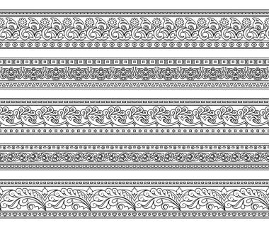 Soyut etnik doğada kusursuz çizgiler oluşturuldu