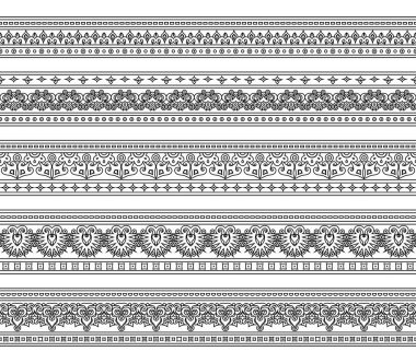 Soyut etnik doğada kusursuz çizgiler oluşturuldu